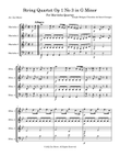 String Quartet in g minor, Op. 1, No. 3