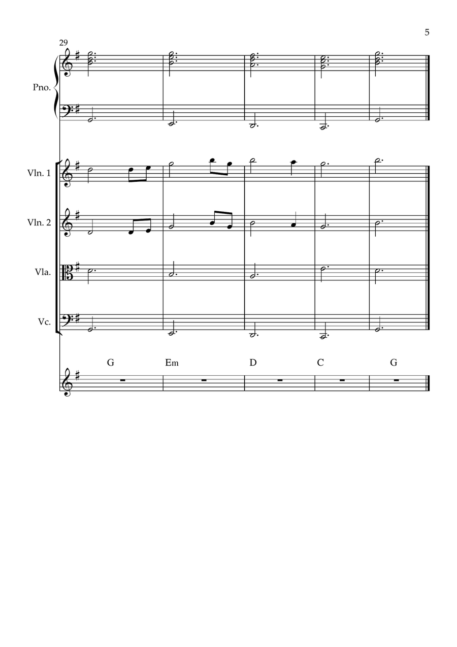 Amazing Grace Amazing Grace Piano Quintet scores gallery preview page 5