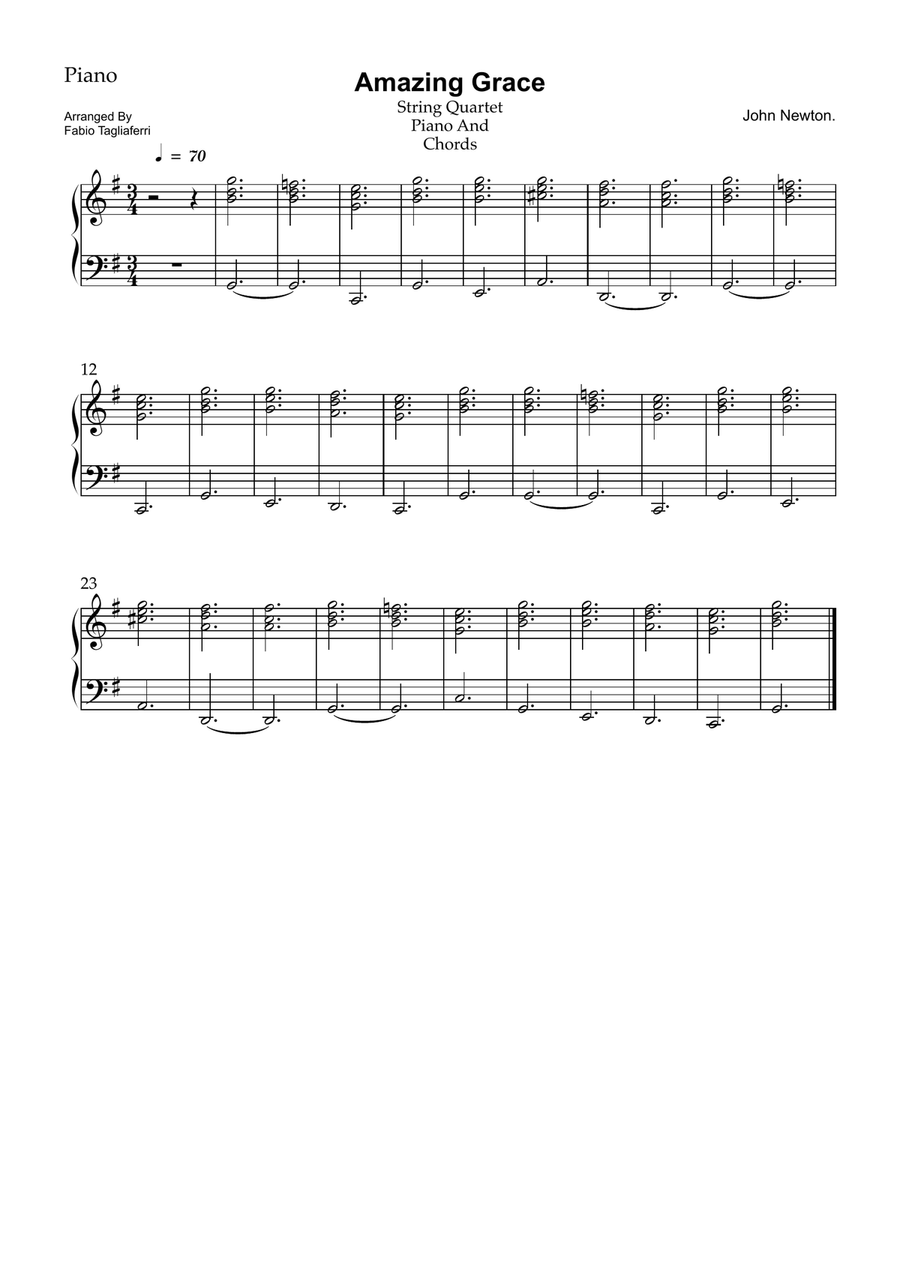 Amazing Grace Amazing Grace Piano Quintet scores gallery preview page 6