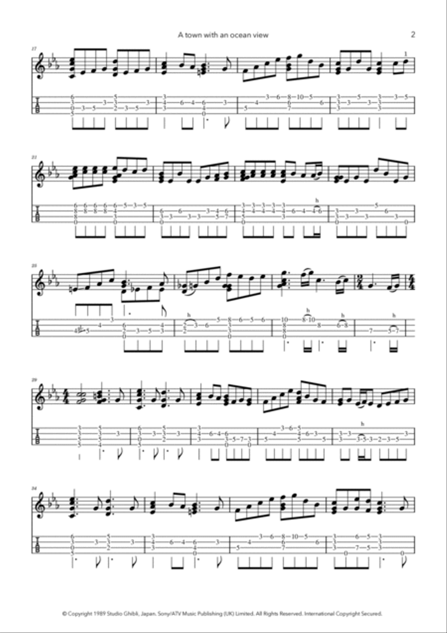 Kiki's Delivery Service (on A Clear Day) Ukulele scores gallery preview page 2