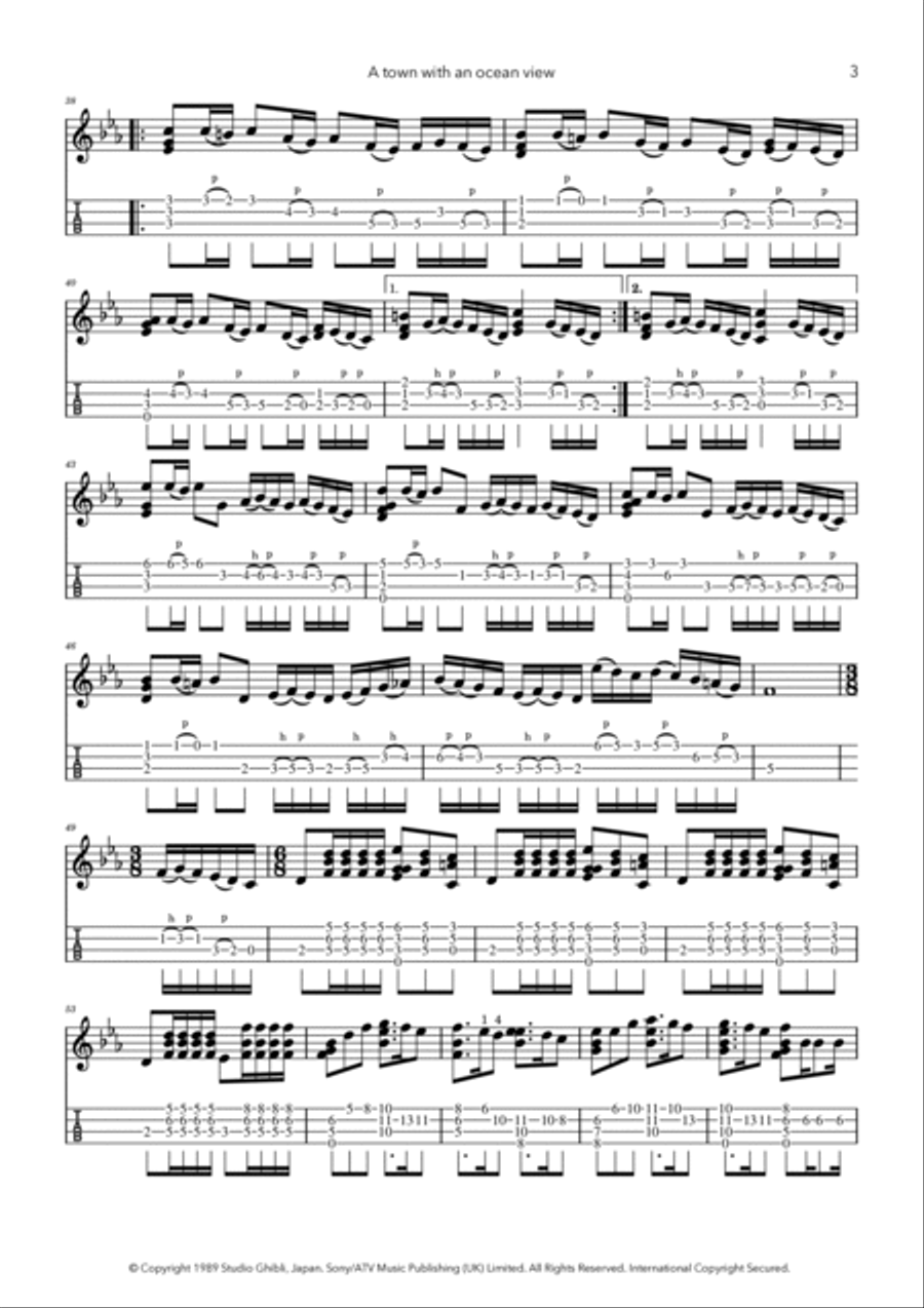 Kiki's Delivery Service (on A Clear Day) Ukulele scores gallery preview page 3