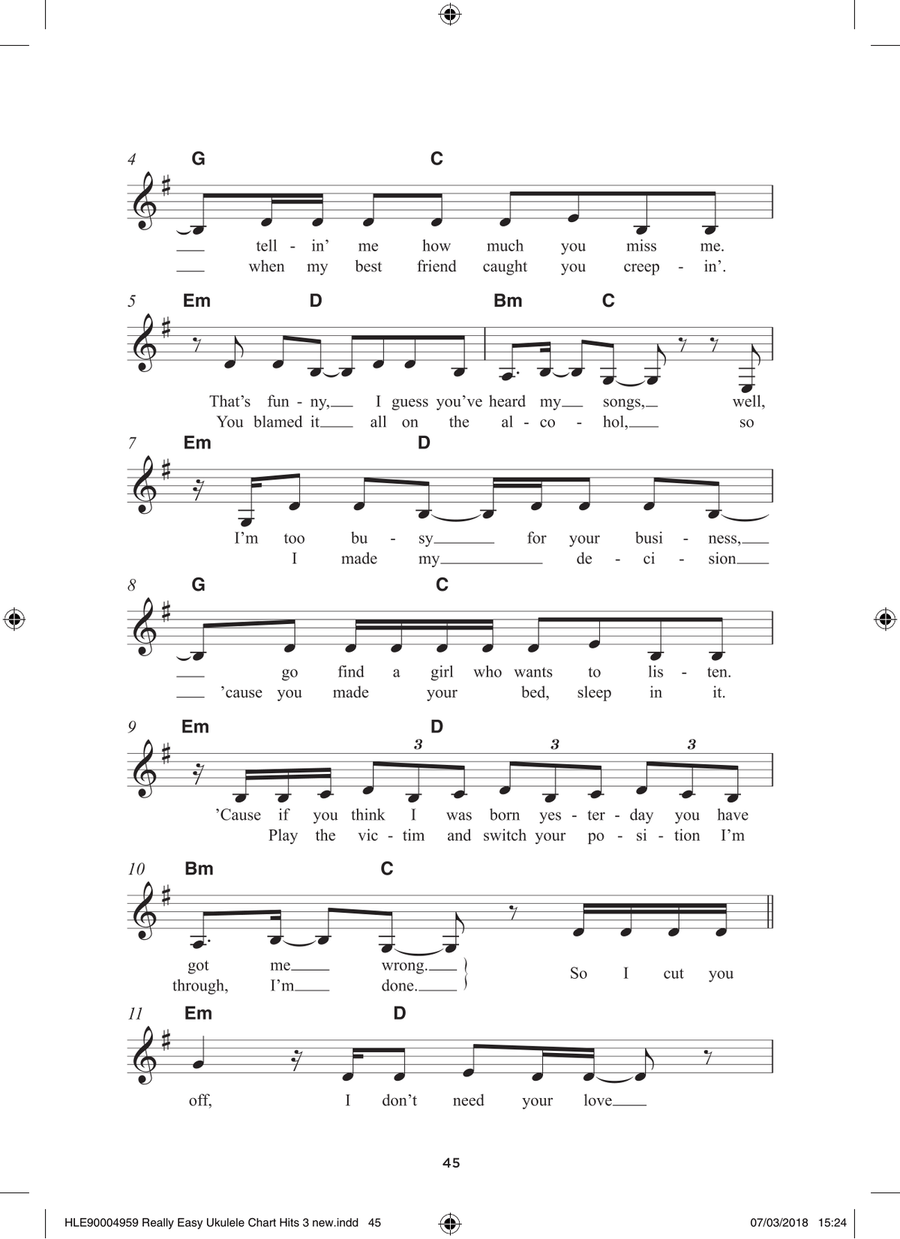 IDGAF IDGAF Ukulele scores gallery preview page 2