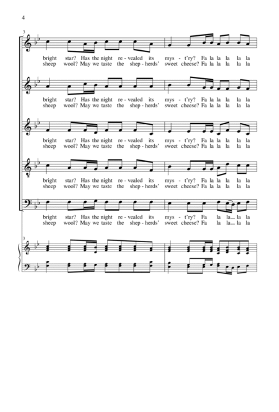 Is It Far to Bethlem City? SSATB scores gallery preview page 4