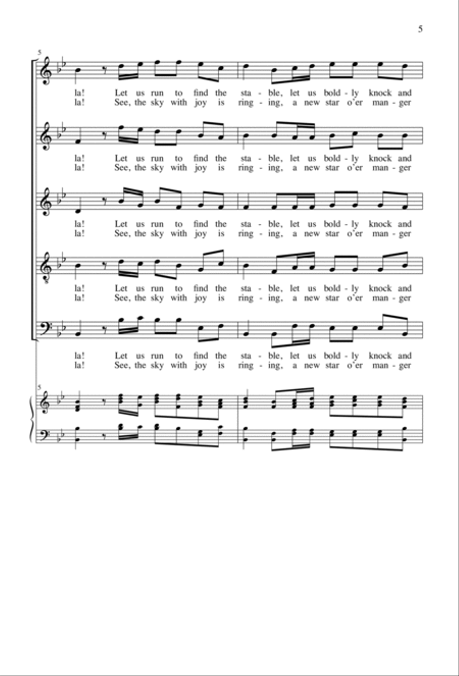 Is It Far to Bethlem City? SSATB scores gallery preview page 5