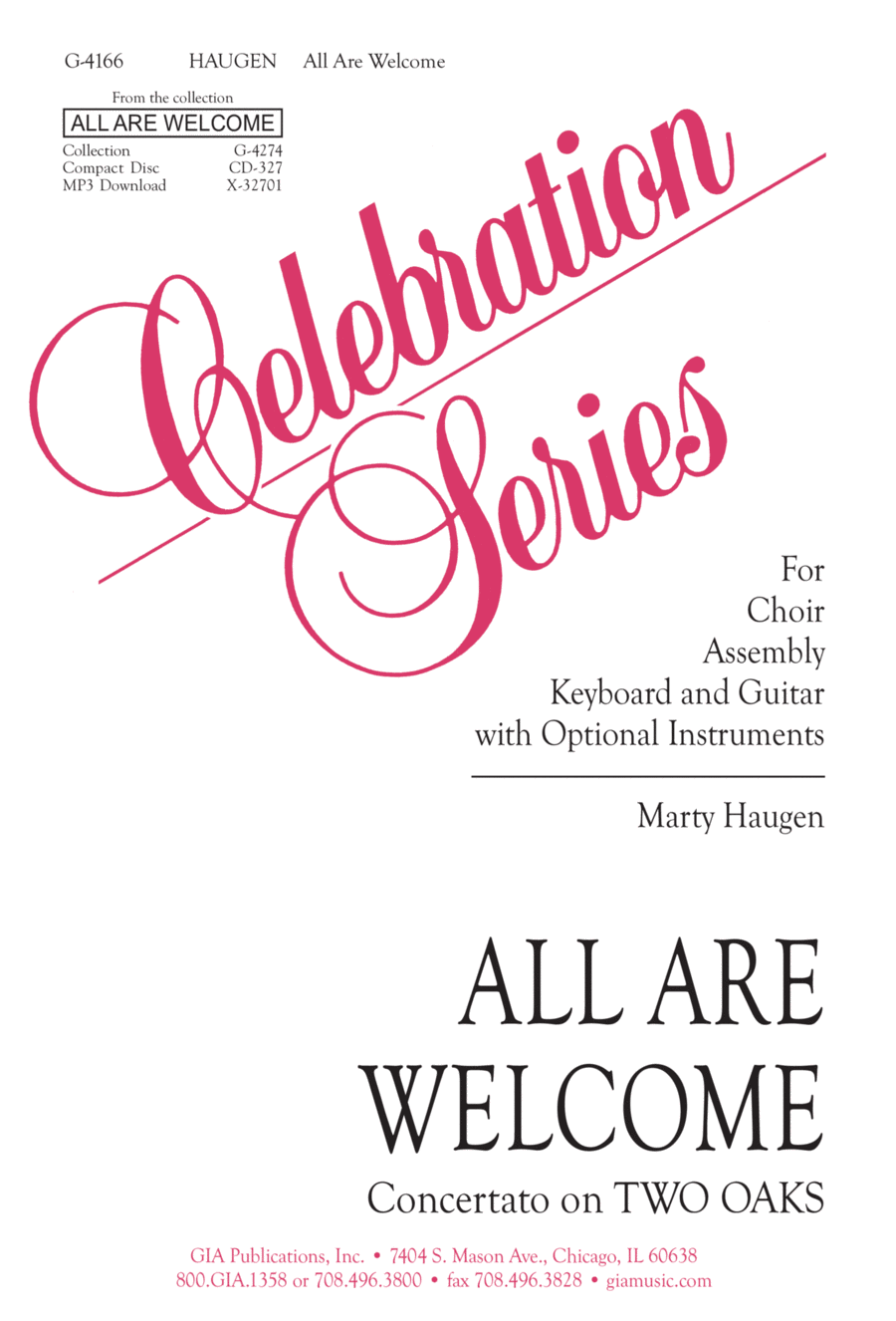 All Are Welcome | Download Edition 4-Part scores gallery preview page 1