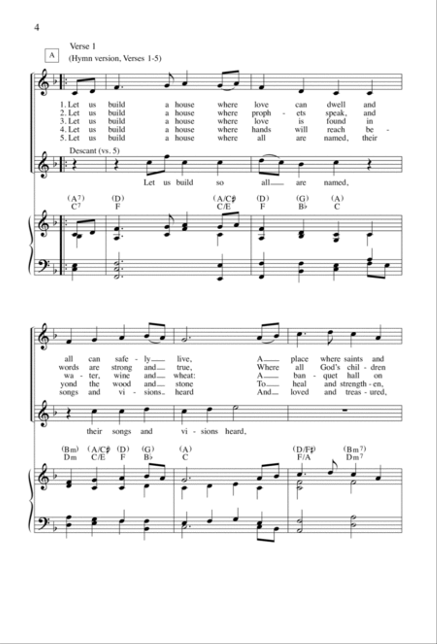 All Are Welcome | Download Edition 4-Part scores gallery preview page 4