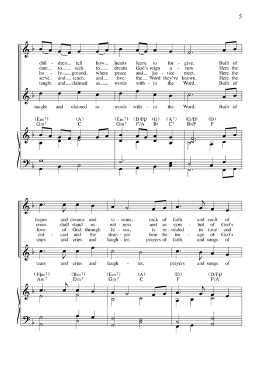 All Are Welcome | Download Edition 4-Part scores gallery preview page 5