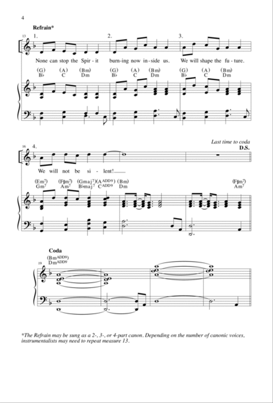 How Can We Be Silent? | Download Edition 2-Part scores gallery preview page 4
