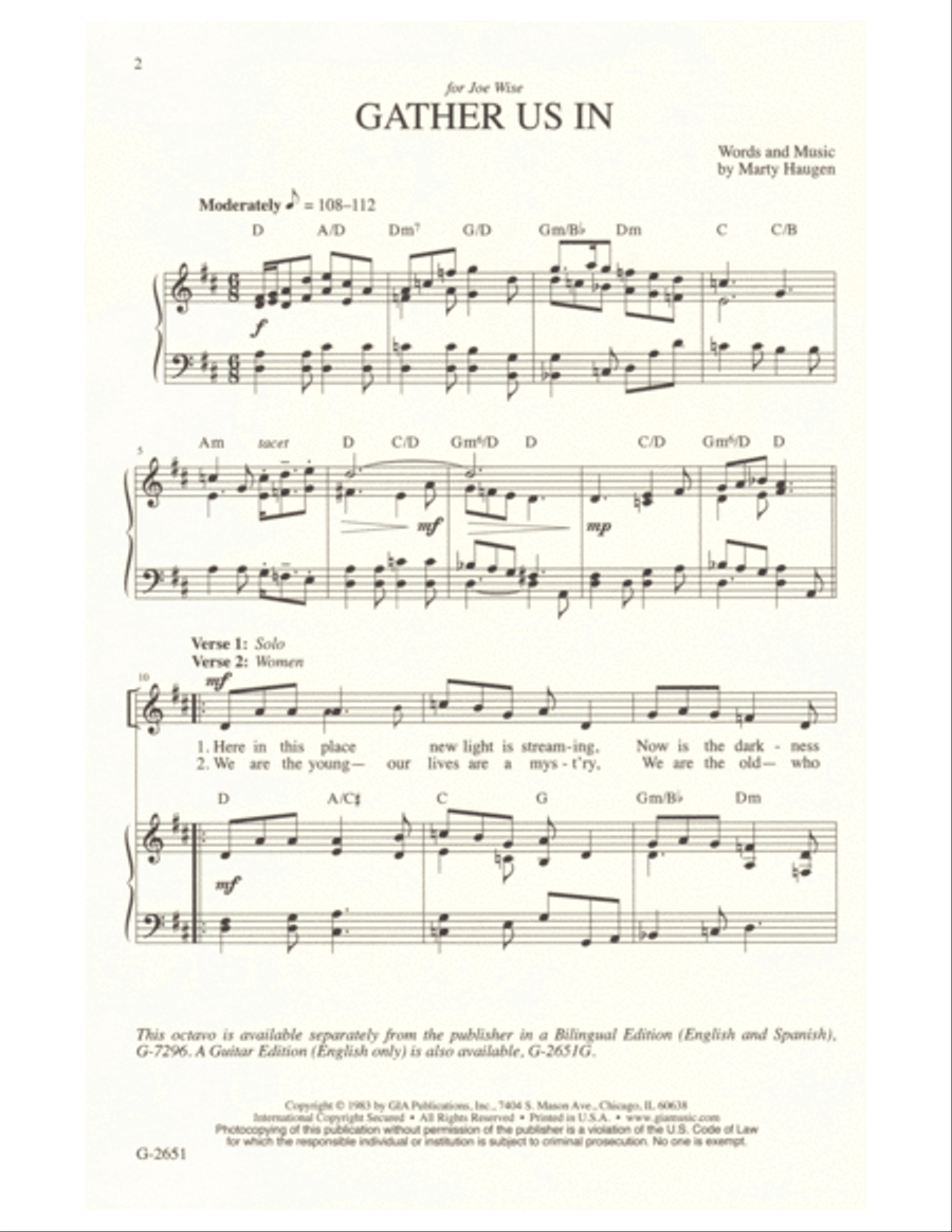 Gather Us In Gather Us In 3-Part scores gallery preview page 2