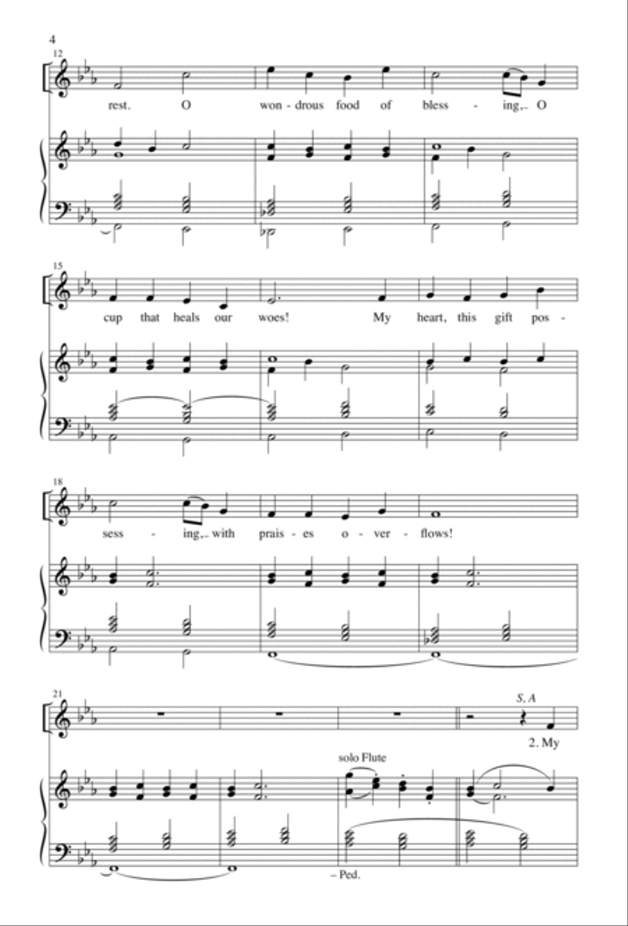 O Living Bread from Heaven 2-Part scores gallery preview page 3