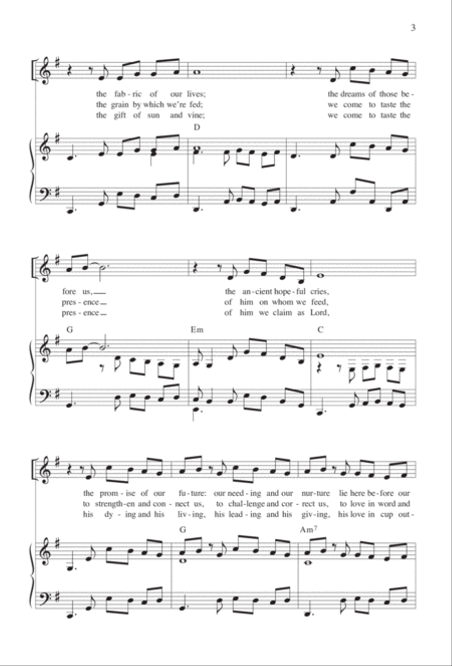 We Come to Your Feast We Come to Your Feast 3-Part scores gallery preview page 3