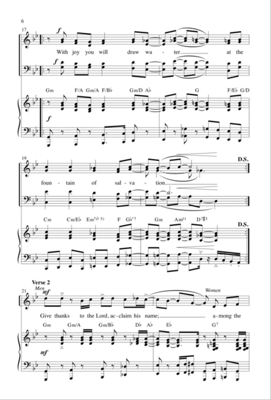 Cry Out with Joy and Gladness | Download Edition 4-Part scores gallery preview page 4