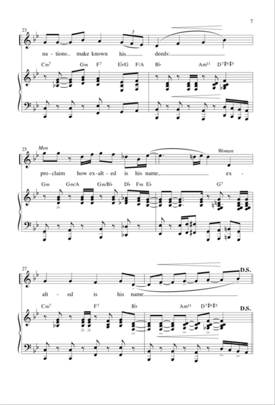 Cry Out with Joy and Gladness | Download Edition 4-Part scores gallery preview page 5