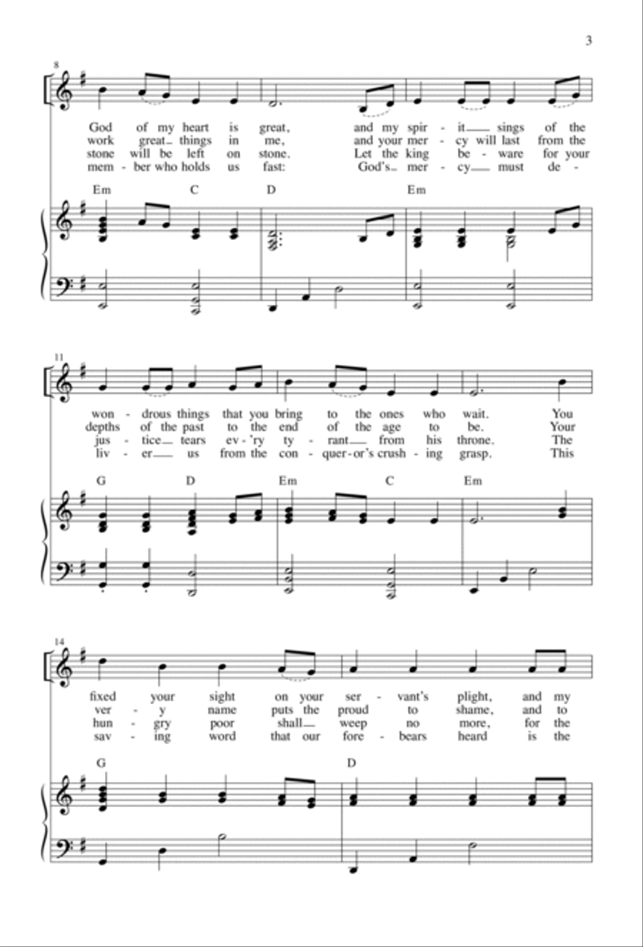 Canticle of the Turning | Download Edition Unison Choir scores gallery preview page 3