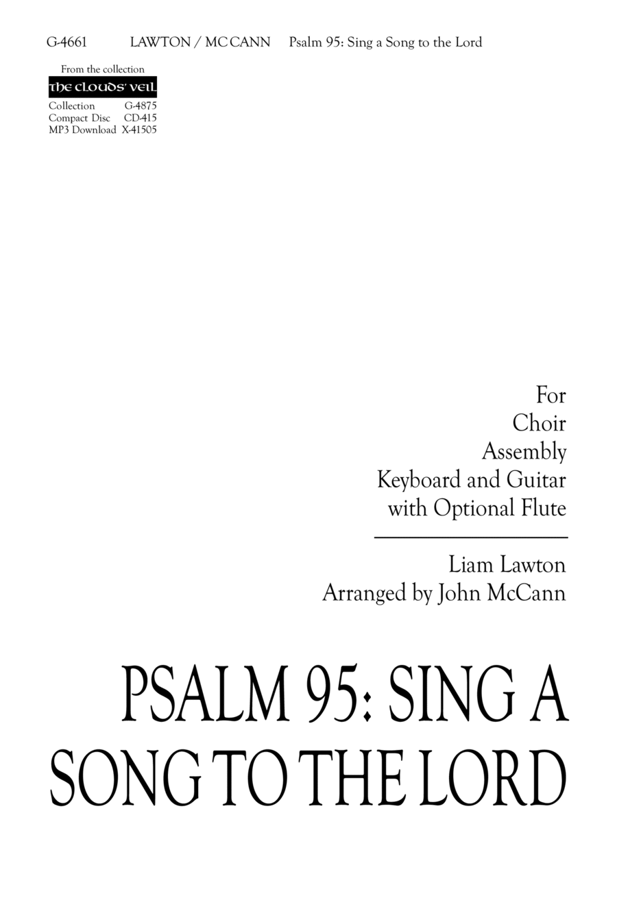 Psalm 95: Sing a Song to the Lord | Download Edition 4-Part scores gallery preview page 1