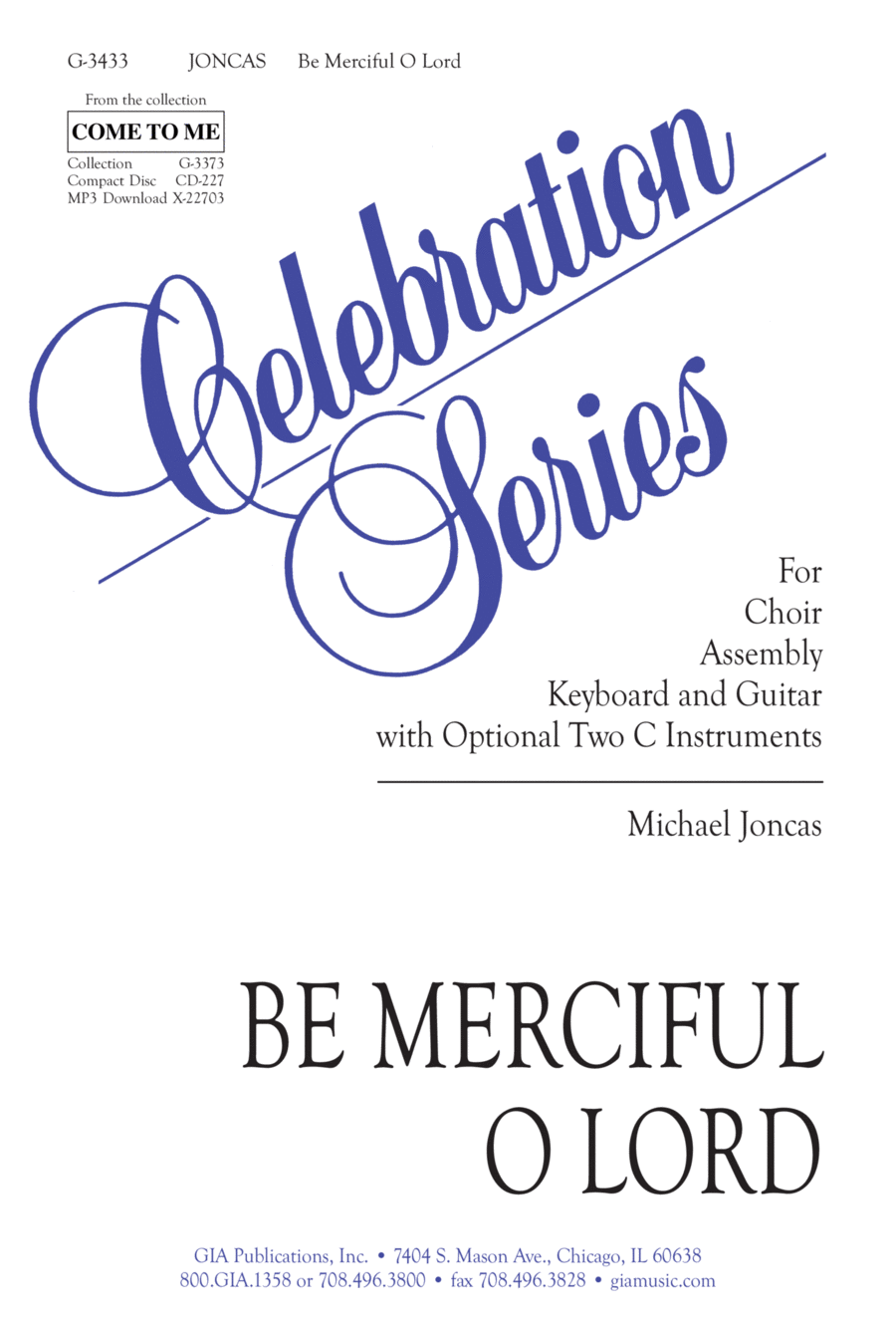 Be Merciful, O Lord Be Merciful, O Lord Unison Choir scores gallery preview page 1