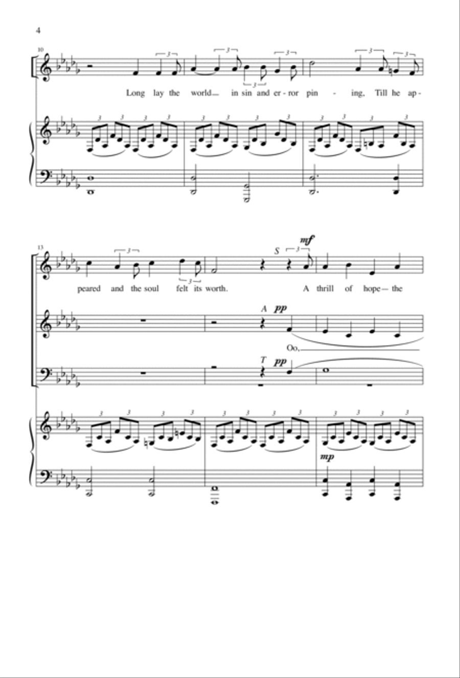 O Holy Night O Holy Night 4-Part scores gallery preview page 4