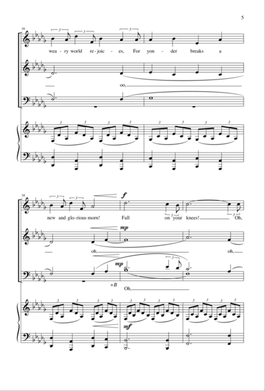 O Holy Night O Holy Night 4-Part scores gallery preview page 5