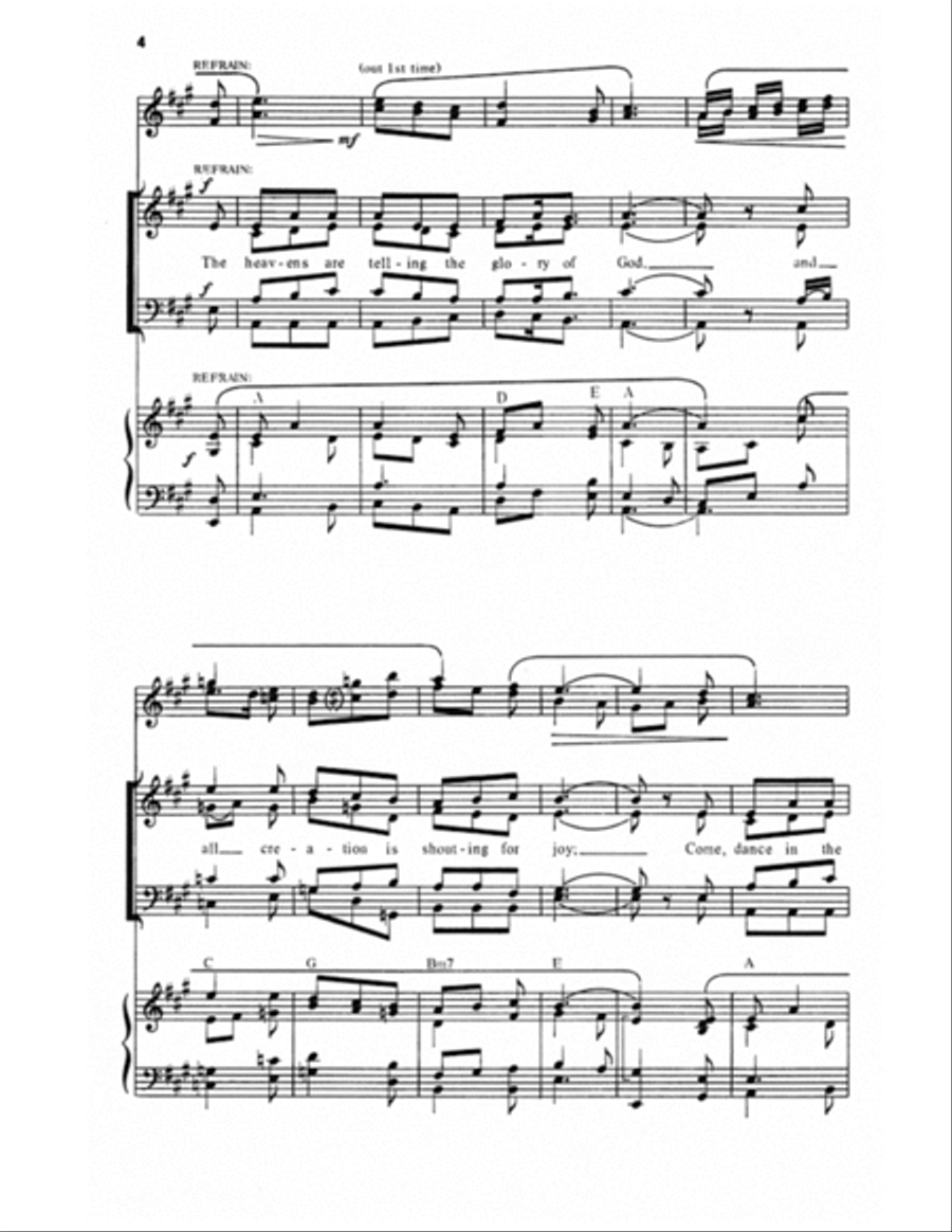 Canticle of the Sun | Download Edition 4-Part scores gallery preview page 4