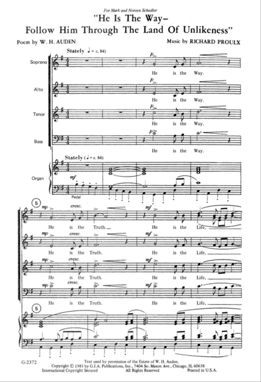 He Is the Way | Download Edition 4-Part scores gallery preview page 2