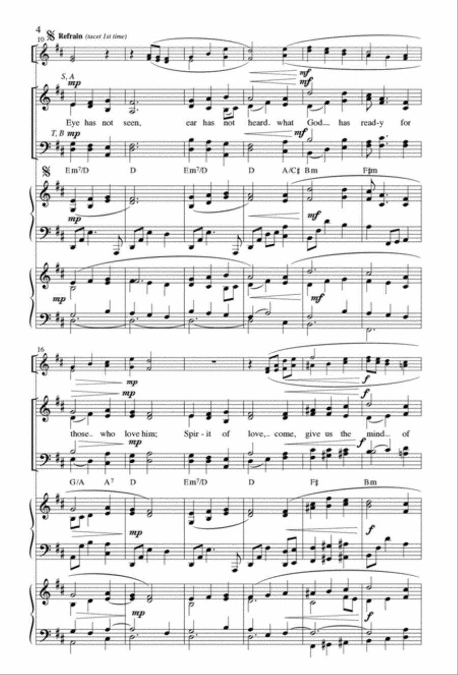 Eye Has Not Seen | Download Edition 4-Part scores gallery preview page 4