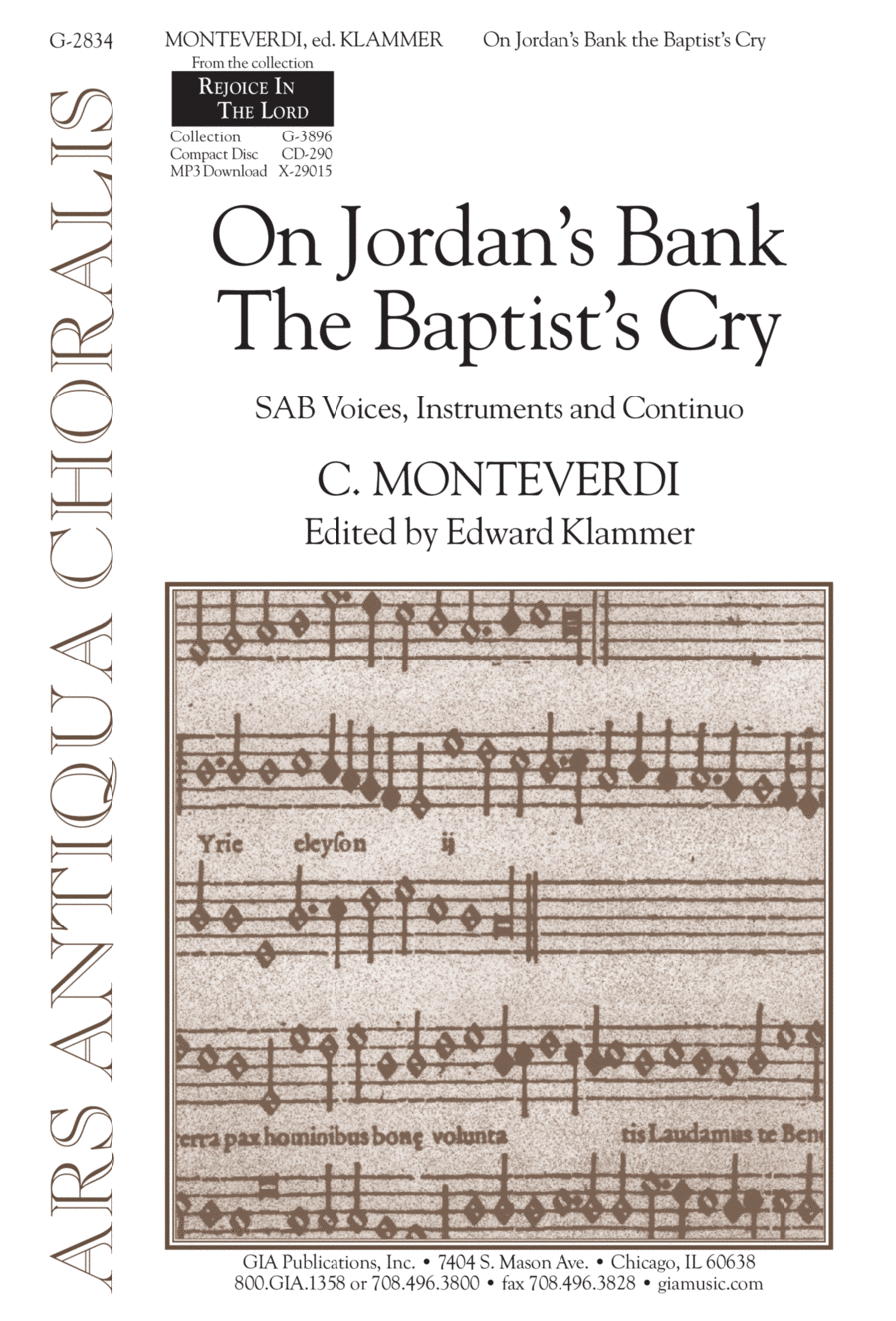 On Jordan's Bank the Baptist's Cry | Download Edition 3-Part scores gallery preview page 1