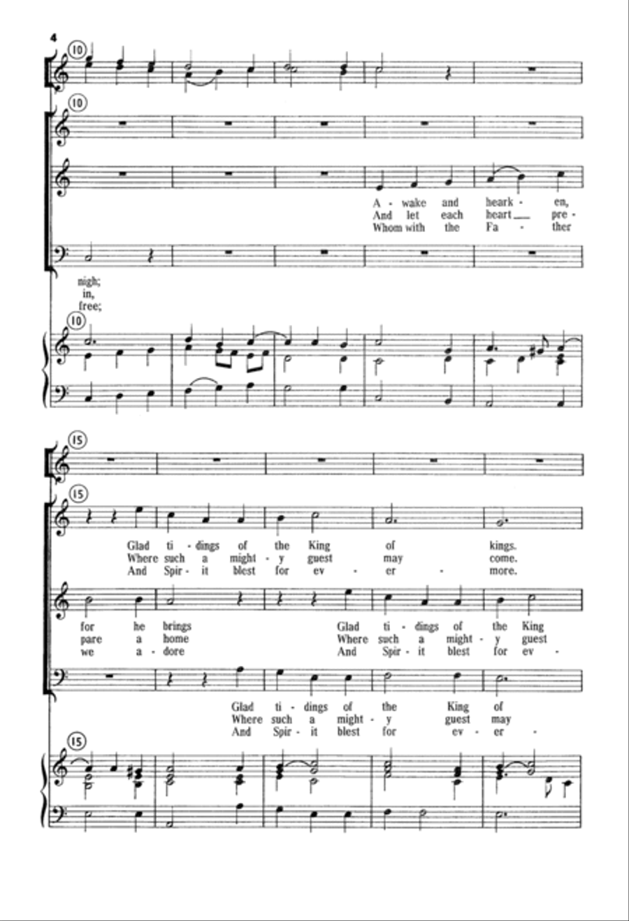 On Jordan's Bank the Baptist's Cry | Download Edition 3-Part scores gallery preview page 4