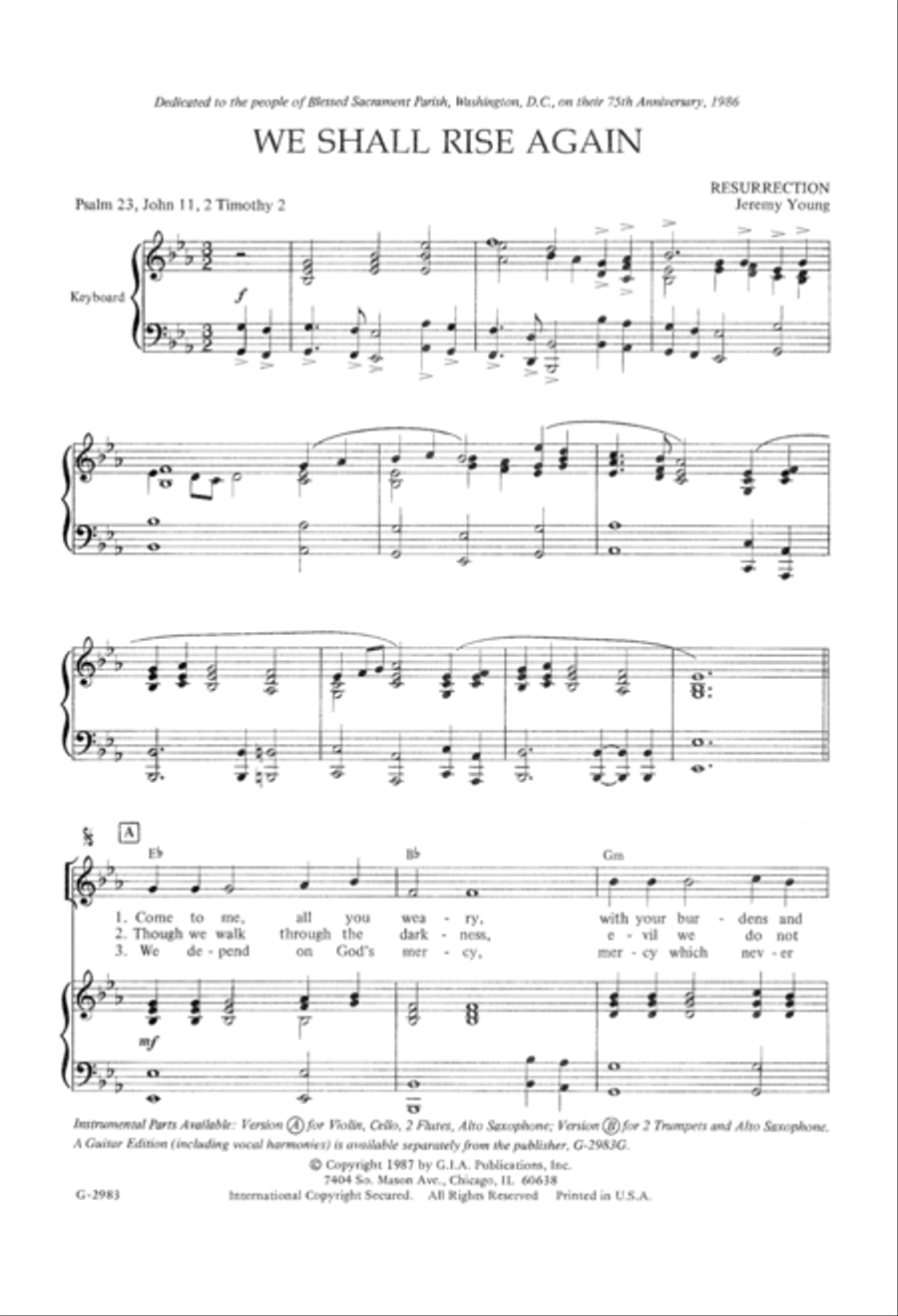 We Shall Rise Again We Shall Rise Again 4-Part scores gallery preview page 3