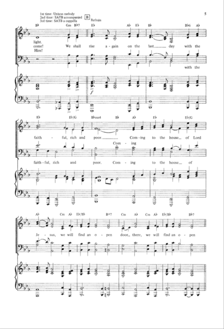 We Shall Rise Again We Shall Rise Again 4-Part scores gallery preview page 5