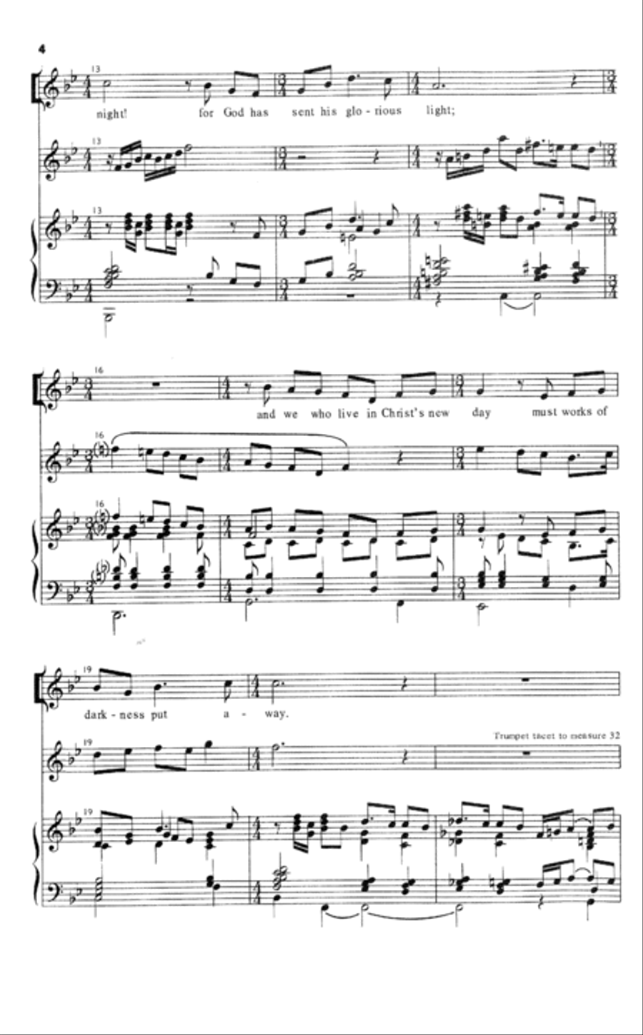 Awake, Awake Awake, Awake 4-Part scores gallery preview page 4