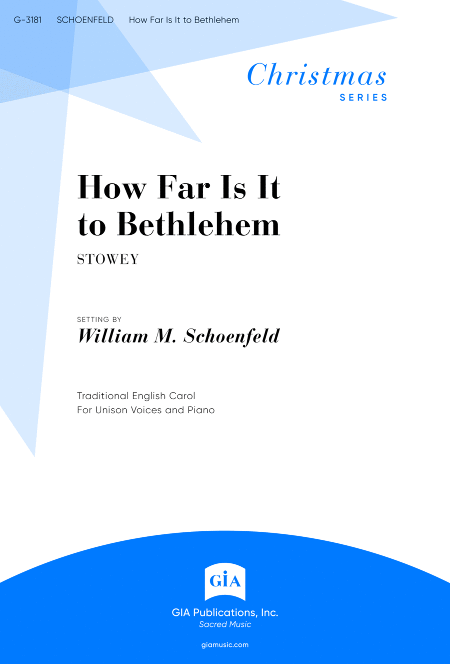 How Far Is It to Bethlehem | Download Edition Unison Choir scores gallery preview page 1