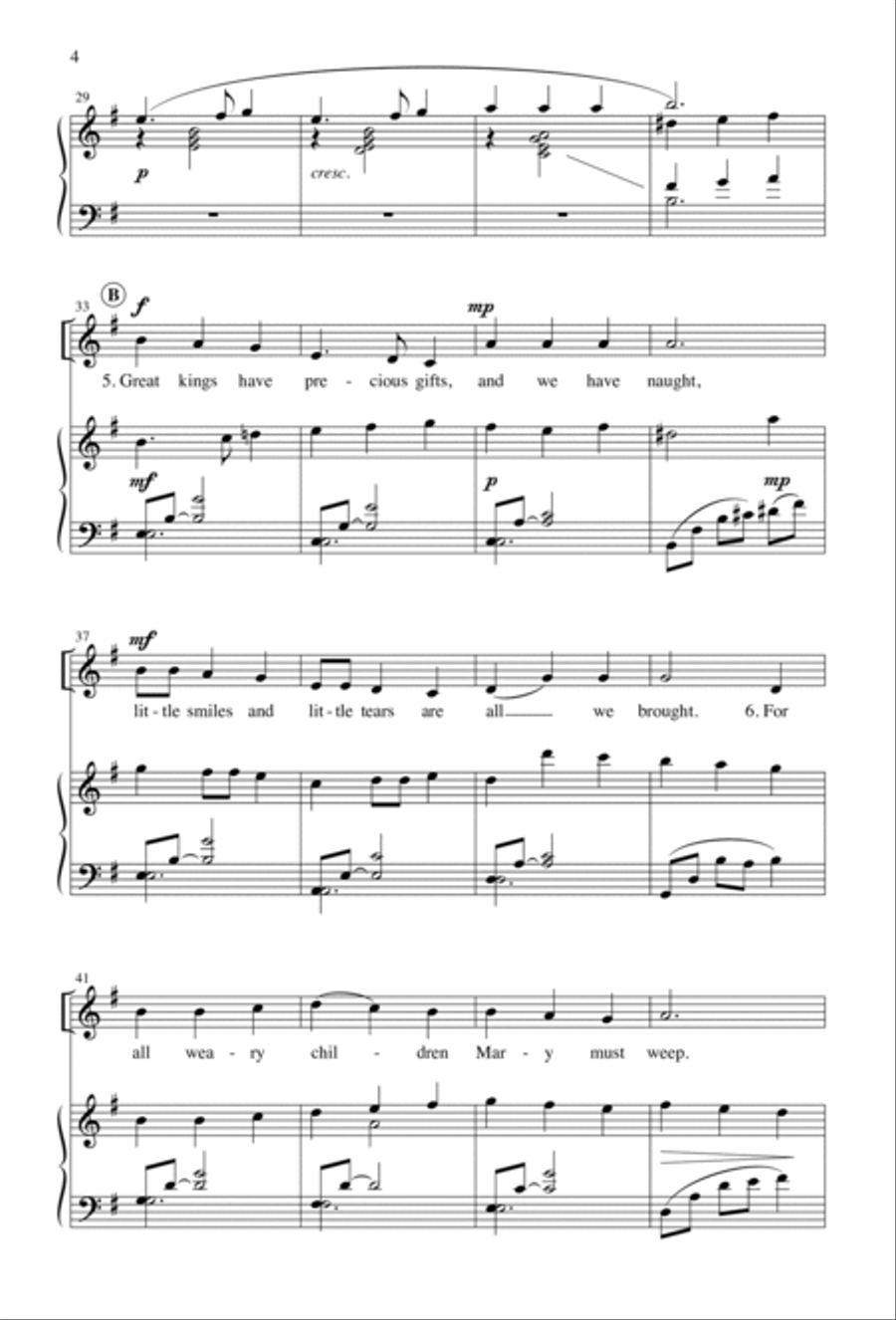 How Far Is It to Bethlehem | Download Edition Unison Choir scores gallery preview page 4