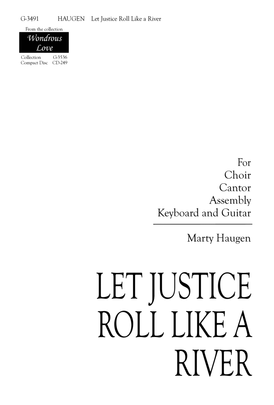 Let Justice Roll like a River | Download Edition 4-Part scores gallery preview page 1