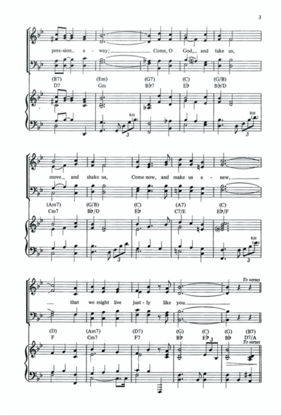 Let Justice Roll like a River | Download Edition 4-Part scores gallery preview page 3