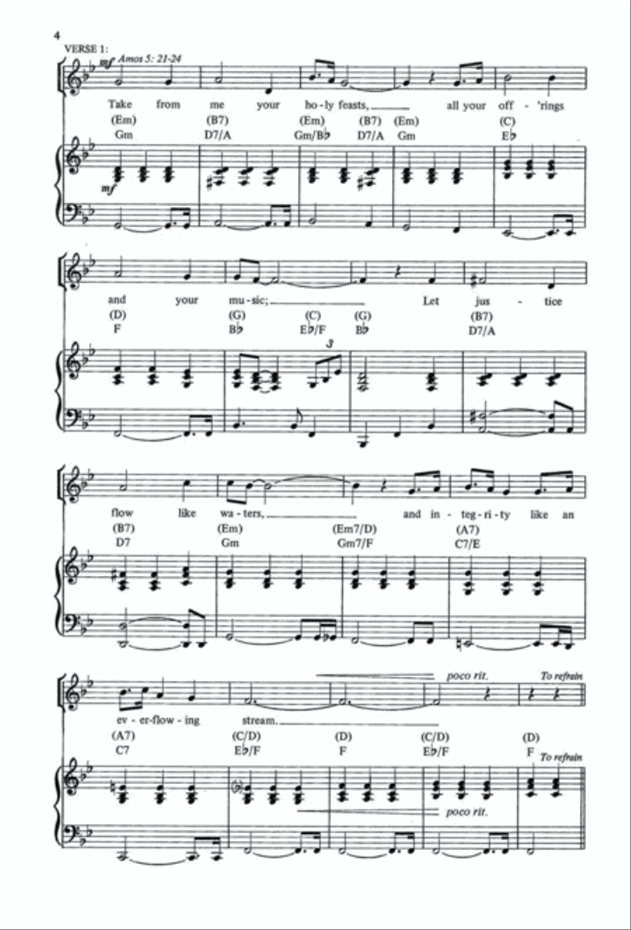 Let Justice Roll like a River | Download Edition 4-Part scores gallery preview page 4