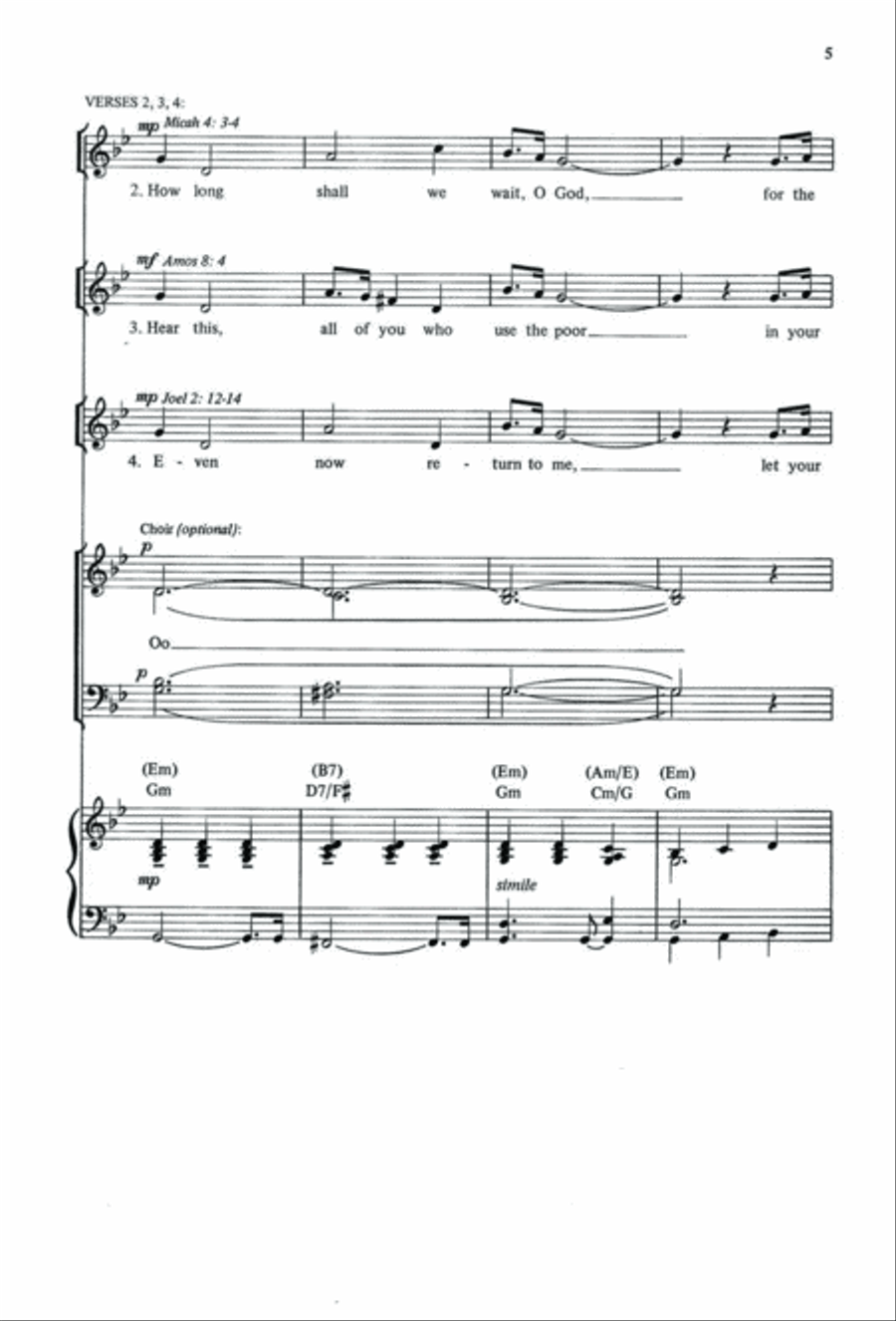 Let Justice Roll like a River | Download Edition 4-Part scores gallery preview page 5