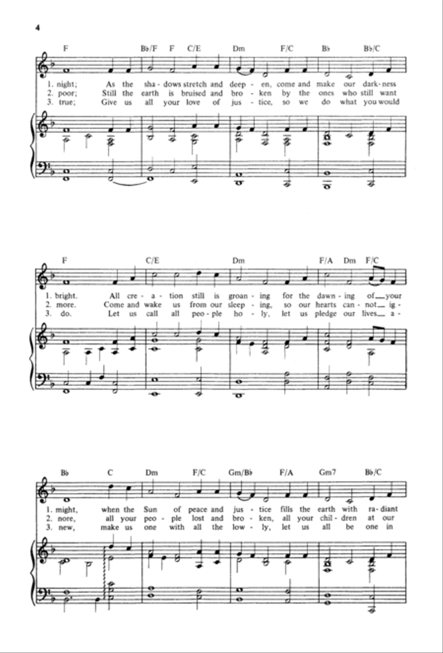 God of Day and God of Darkness | Download Edition Unison Choir scores gallery preview page 4