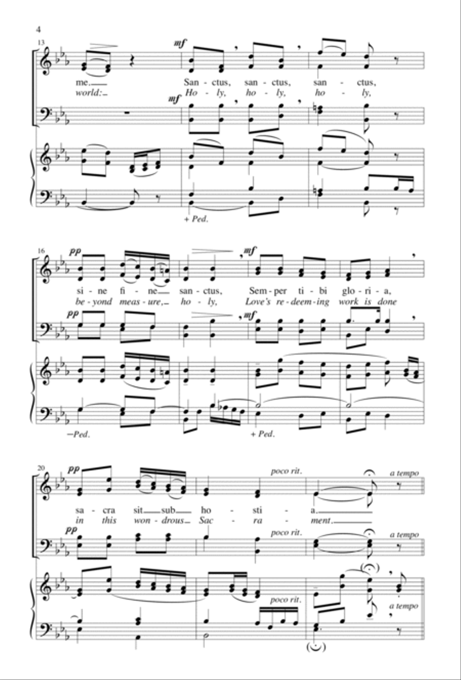 Adoro Te Adoro Te 4-Part scores gallery preview page 3