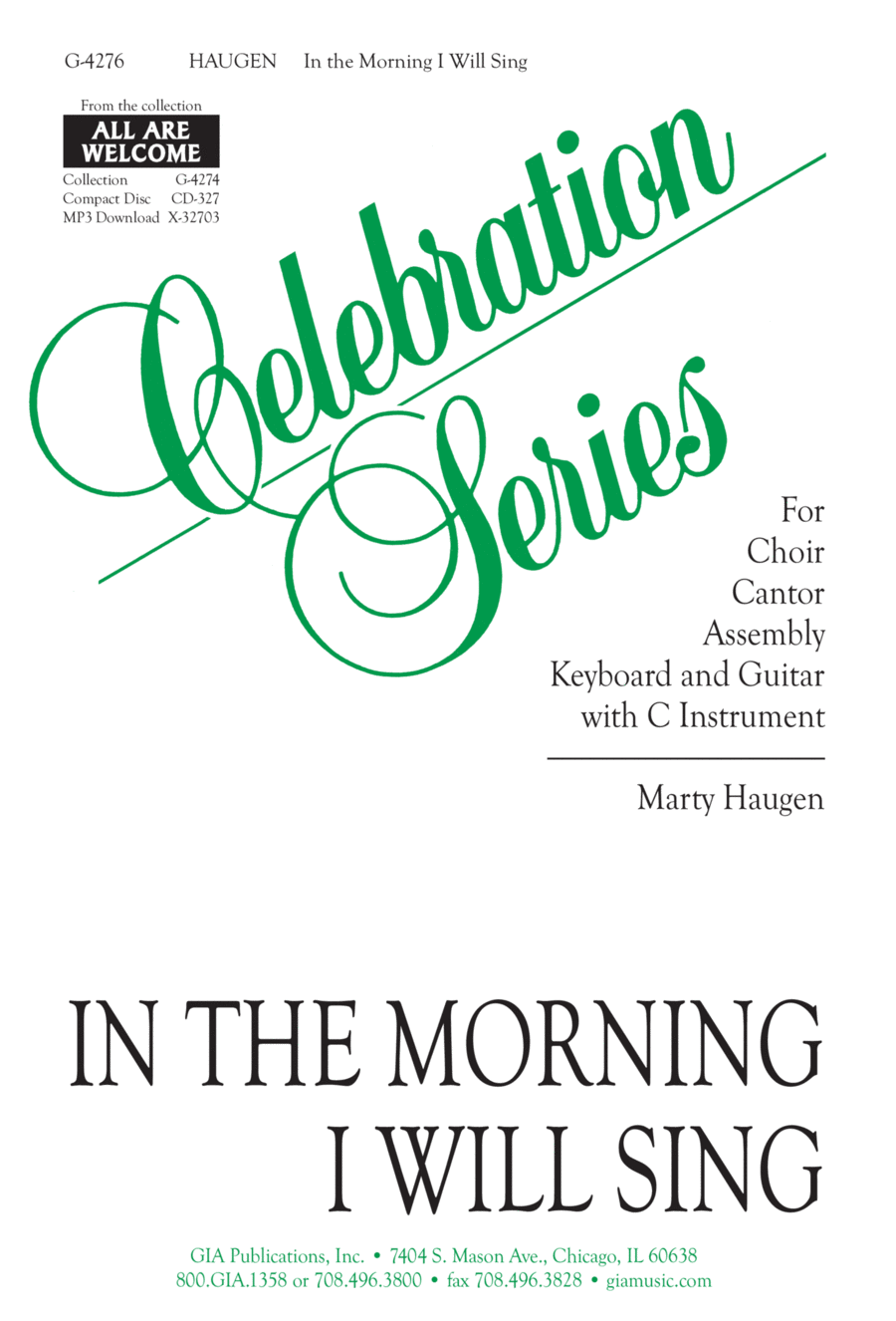 In the Morning I Will Sing Unison Choir scores gallery preview page 1