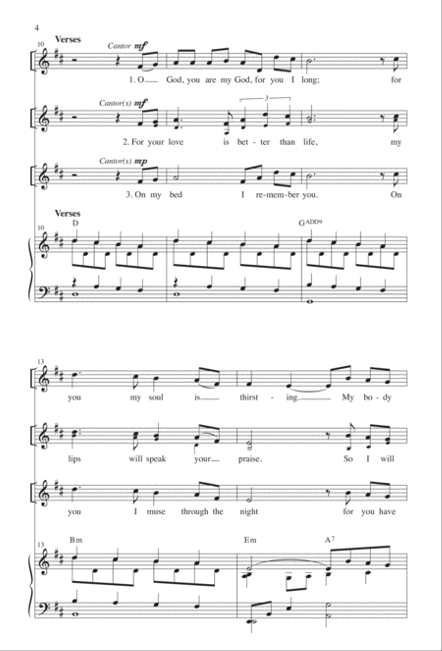 In the Morning I Will Sing Unison Choir scores gallery preview page 4