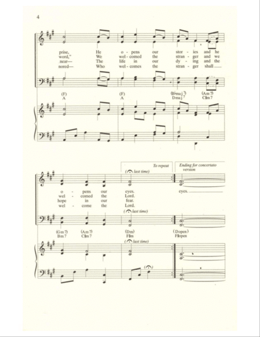 On the Journey to Emmaus On the Journey to Emmaus 4-Part scores gallery preview page 4