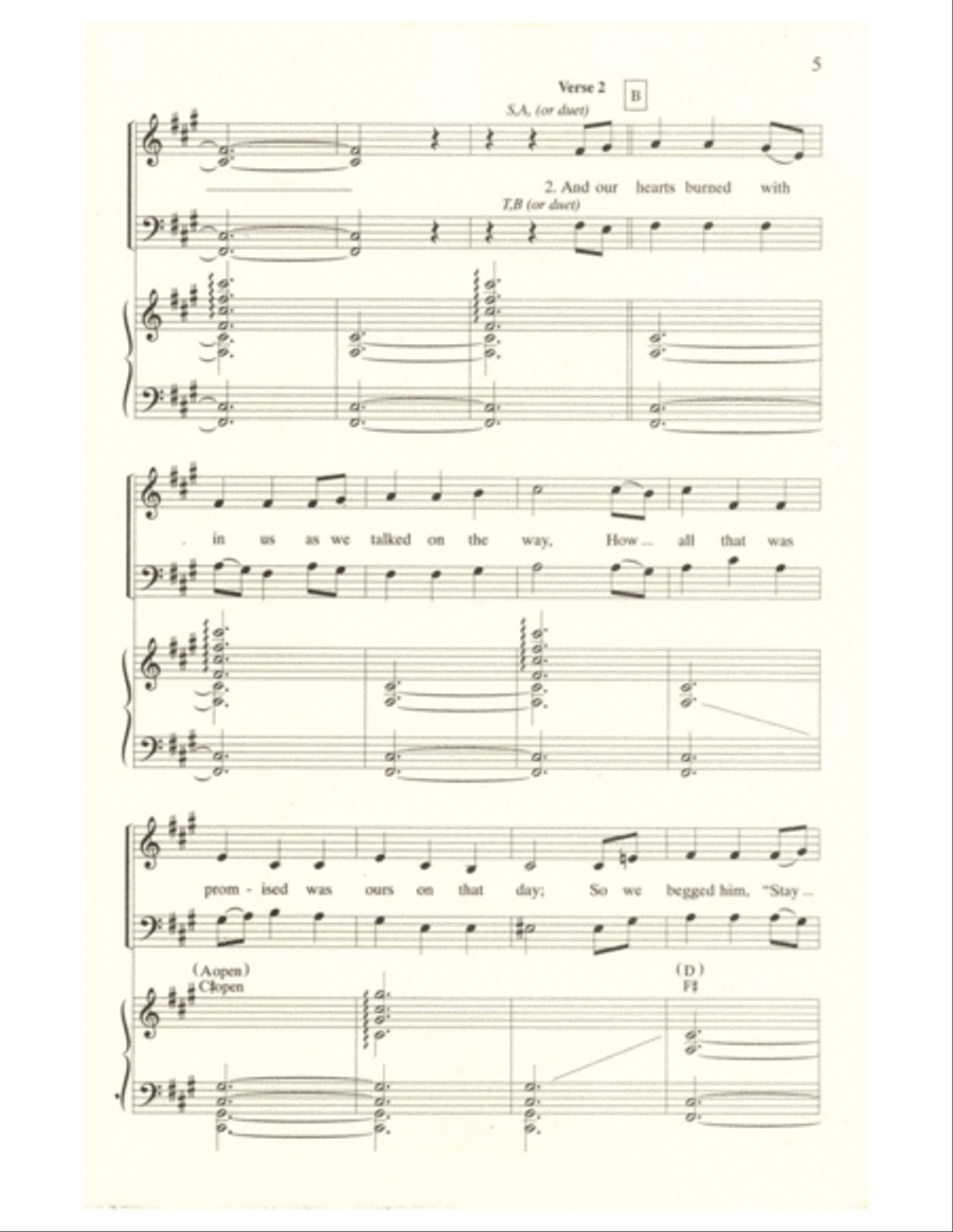On the Journey to Emmaus On the Journey to Emmaus 4-Part scores gallery preview page 5