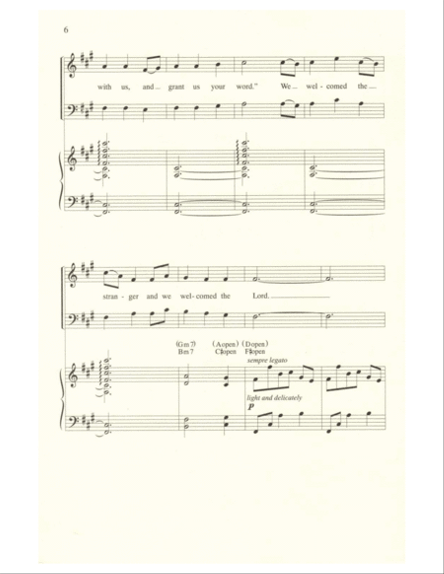 On the Journey to Emmaus On the Journey to Emmaus 4-Part scores gallery preview page 6