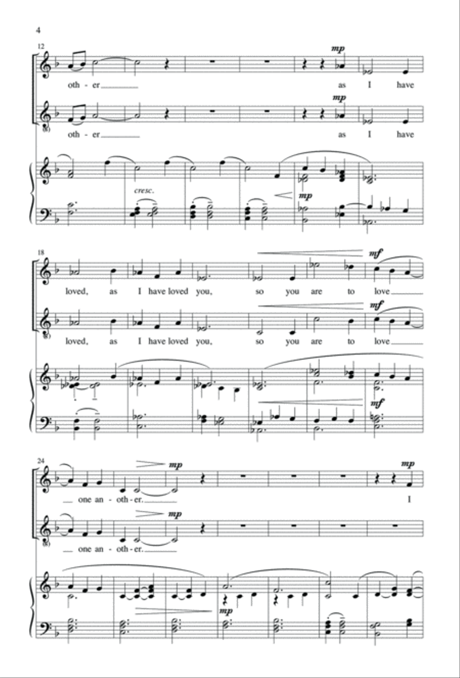 I Give You a New Commandment 2-Part scores gallery preview page 4