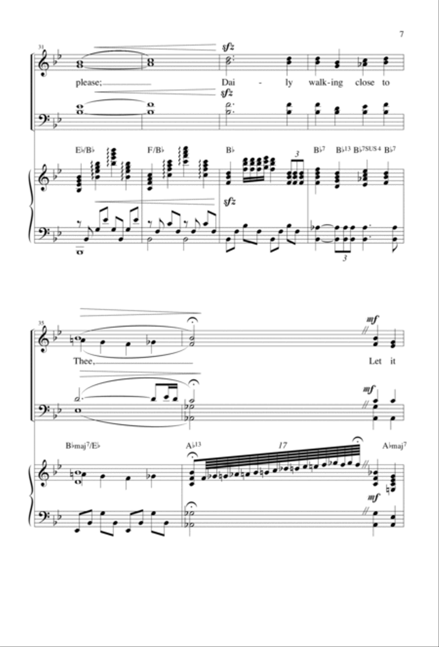 Just a Closer Walk with Thee | Download Edition 4-Part scores gallery preview page 5