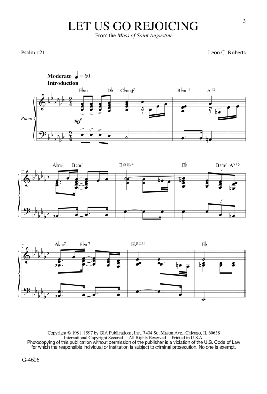 Let Us Go Rejoicing | Download Edition 4-Part scores gallery preview page 1