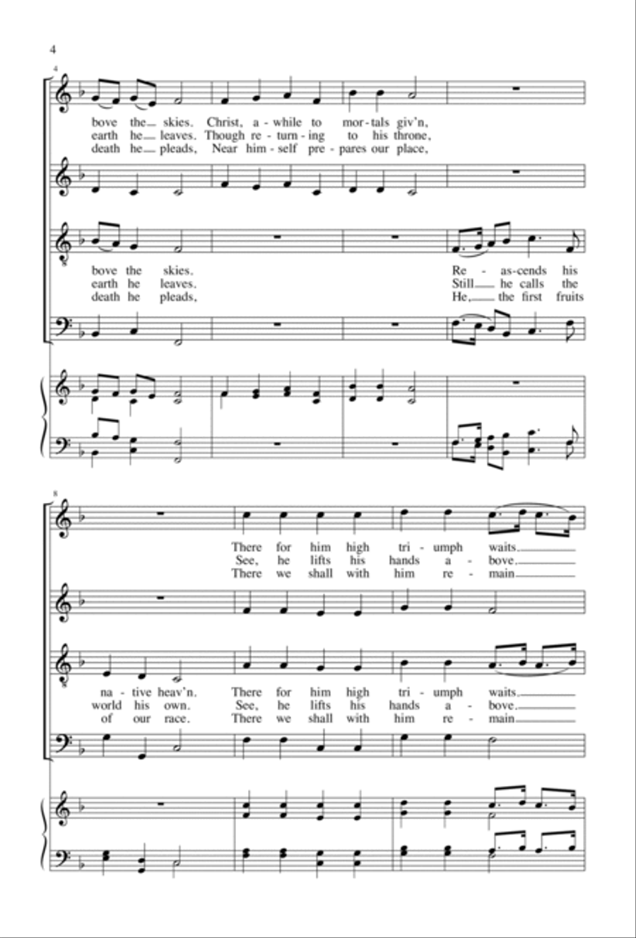 Hail the Day That Sees Him Rise | Download Edition 4-Part scores gallery preview page 2