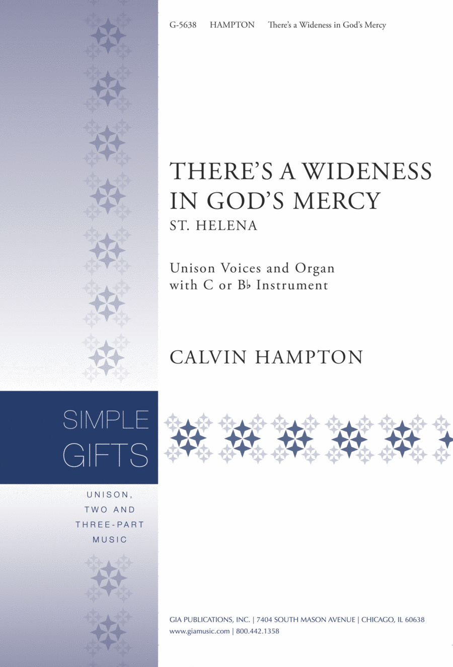 There's a Wideness in God's Mercy | Download Edition Unison Choir scores gallery preview page 1