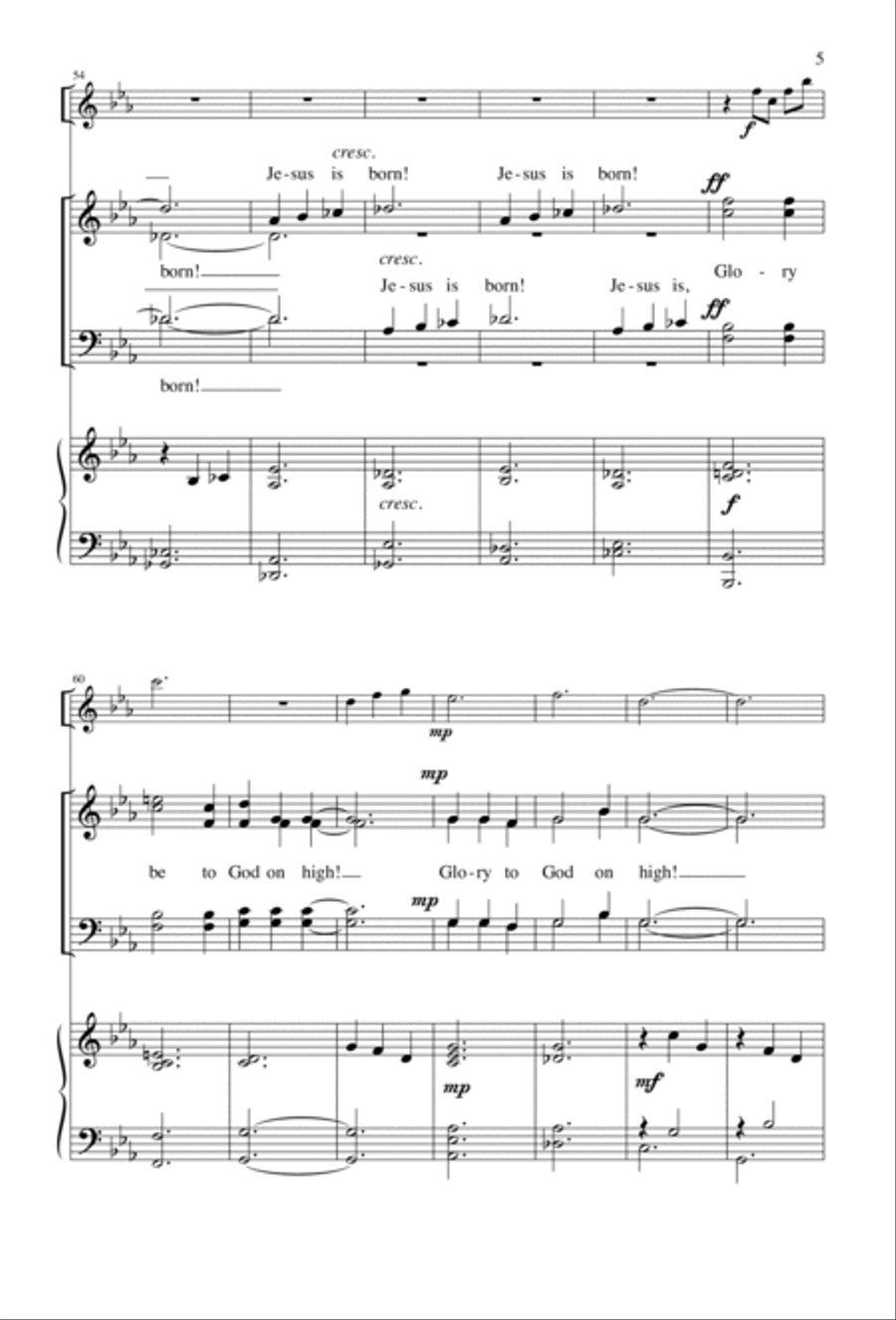 'Twas in the Moon of Wintertime 4-Part scores gallery preview page 4