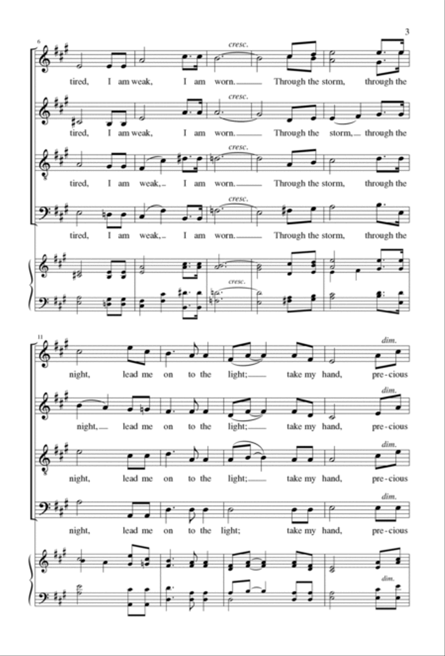 Precious Lord | Download Edition 4-Part scores gallery preview page 3